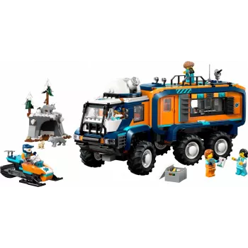 LEGO City Arctic Explorer Truck 60471 — zestaw 1064 elementów z 4 minifigurkami, mobilnym laboratorium, dla dzieci od 8 lat