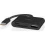 Nedis USB-C Czytnik kart MicroSD (CCGB64780BK01)