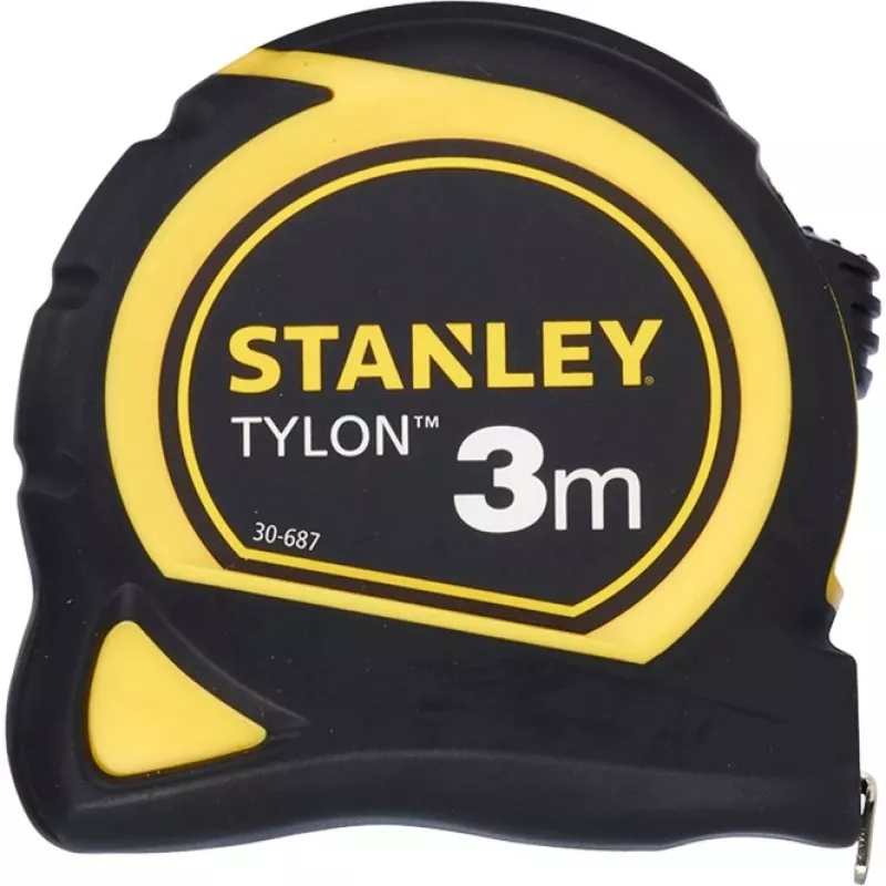 Bandmaß Tylon, 3 Meter schwarz/gelb, 12,7mm