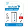 Akumulator wielokrotnego ładowania everActive 6F22/9V Li-ion 550 mAh z USB TYPE C
