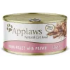 Mokra karma dla kota Applaws Tuna Fillet with Prawn 156 g saszetka — dorosły kot, 156 g, 81% wilgotności, 14% białka