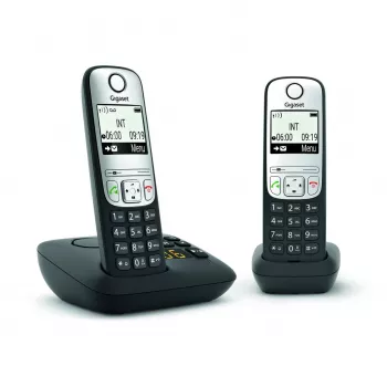 Telefon bezprzewodowy Gigaset A690 A Duo czarny