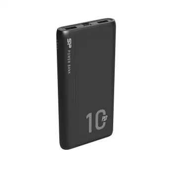 Ładowarka przenośna Silicon Power QP15 10000 mAh, LiPo, 2x USB-A + 2x USB-C, wejście Micro-USB, czarna