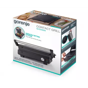 Grill wielofunkcyjny Gorenje | GCG2000M | Czarny