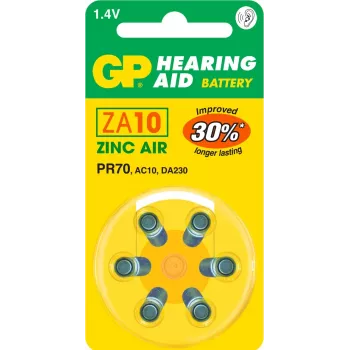 Bateria jednorazowa GP Batteries Hearing Aid ZA10