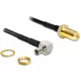 Kabel koncentryczny DeLOCK 88487 TS-9 SMA 1.45m Czarny