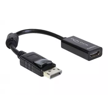 Przejściówka do kabla wideo DeLOCK 61849 0,125 m DisplayPort na HDMI