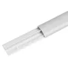 Aluminiowa listwa maskująca kable MACLEAN MC-814 S, srebrna — natynkowa osłona na kable