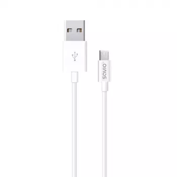 Kabel USB SAVIO CL-124 USB 2.0, USB A na Micro-USB B, 2 m, biały