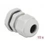 Dławik kablowy DeLOCK 60197 szary plastikowy 10 szt.