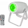 Reflektor LED EUROLITE PST-10 QCL 10W RGBW — kompaktowy reflektor sceniczny/studyjny z pełnokolorowym wyjściem