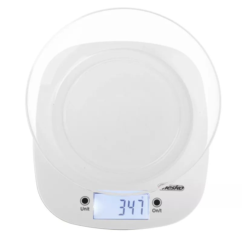 Waga kuchenna Adler z miską | MS 3179b | Działka 1 g | Wyświetlacz LCD | Czarny