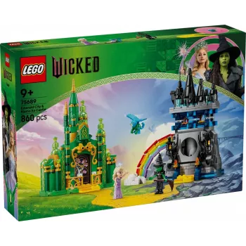 Zestaw LEGO Wicked 75689 — Szmaragdowe Miasto i Zamek Kiamo Ko