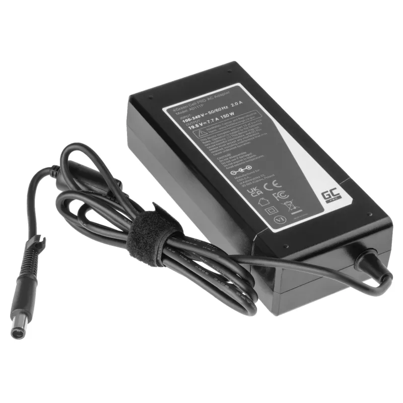 Zasilacz zielony Cell AD111P 150W 19.5V 7.7A Uniwersalny zasilacz do laptopa Czarny