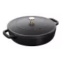 Patelnia do smażenia ZWILLING STAUB BRAISERS okrągła 28 cm, czarna, dno Ø 22,2 cm