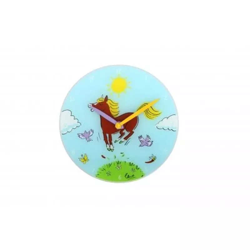 NeXtime klok 8812 Jump for joy, Ø30 cm, Ścienny, Niebieski/Wielokolorowy