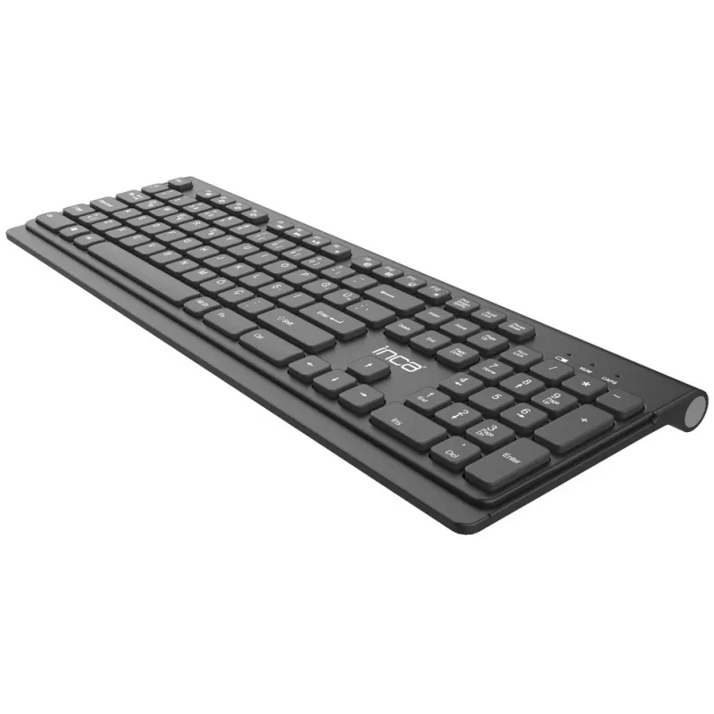 Inca IWS-519 Klawiatura i mysz w zestawie Biurowa RF Wireless QWERTY Turecki Czarny