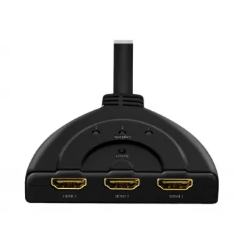 LogiLink - Rozdzielacz/przełącznik wideo/audio - 3 x HDMI - Desktop