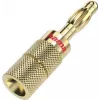 Hama 00205201 wtyk bananowy pozłacany prosty 4 szt.