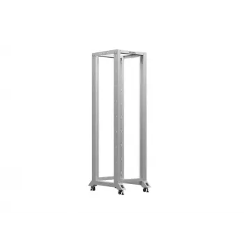 Otwarta szafa rack 19 cali LANBERG 42U, głębokość 800 mm, szerokość 600 mm, szary