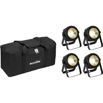 Zestaw oświetlenia PAR LED EUROLITE 20000950 — 4x diody COB LED, z miękką torbą