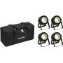 Zestaw oświetlenia PAR LED EUROLITE 20000950 — 4x diody COB LED, z miękką torbą