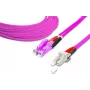 Lightwin Wysokiej Jakości Duplex Patchcord Światłowodowy - MM OM4 - LSH - LC (LDP-50 LSH-LC 2.0 OM4)