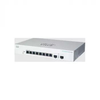 Zarządzalny przełącznik Gigabit Ethernet L2 Cisco CBS220-8T-E-2G — 8x RJ-45 10/100/1000, 2x SFP, 1U, 20 Gbit/s, 8192 MAC
