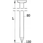 Gwoździe w taśmie z łbem okrągłym BeA R20 4,2×120 mm, 1500 szt.