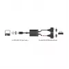 Kabel szeregowy DeLOCK 63950 USB 2.0 Typ-A 2 x RS-232 DB9 Czarny 0,6 m