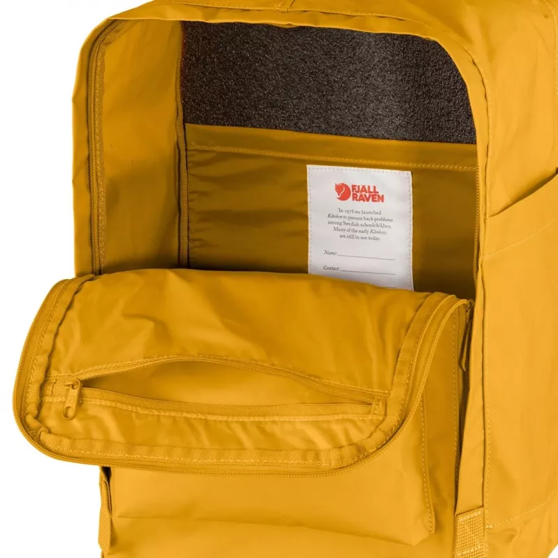 Plecak Fjällräven Kanken Laptop 13 cali — Miejski plecak casualowy, Żółty, 250×160×350 mm, Poliamid/PP/Winyl