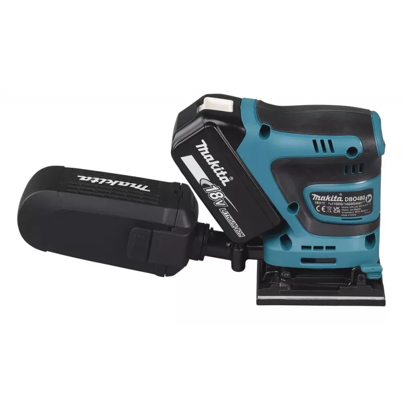 Makita DBO480Z szlifierka przenośna Szlifierka mimośrodowa 14000 OPM Czarno, Niebieska 210 W