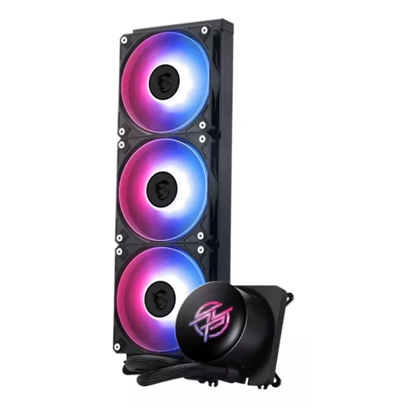 Zestaw chłodzenia cieczą All-in-one MSI MPG CORELIQUID P13 — wentylatory 120 mm, radiator 3-wentylatorowy, obsługa LGA 1851, czarny
