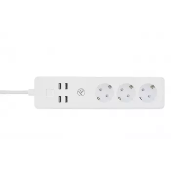 Listwa zasilająca Tellur — inteligentna listwa WiFi z 3 gniazdami AC i 4 portami USB (4A)