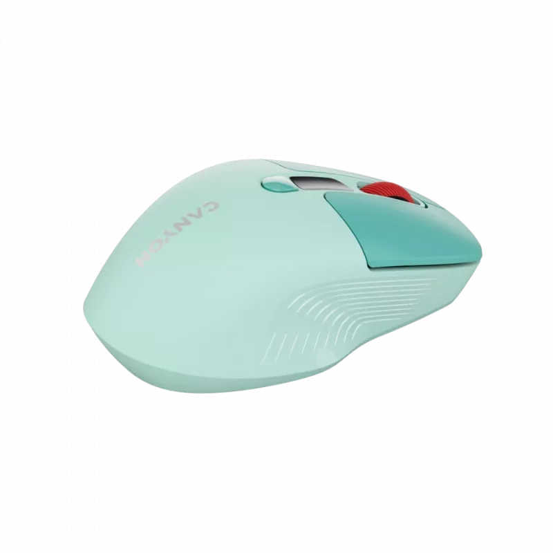 Canyon MW-26 - Bezprzewodowa mysz optyczna 2 w 1 Bluetooth / 2,4 GHz - cicha - zielona