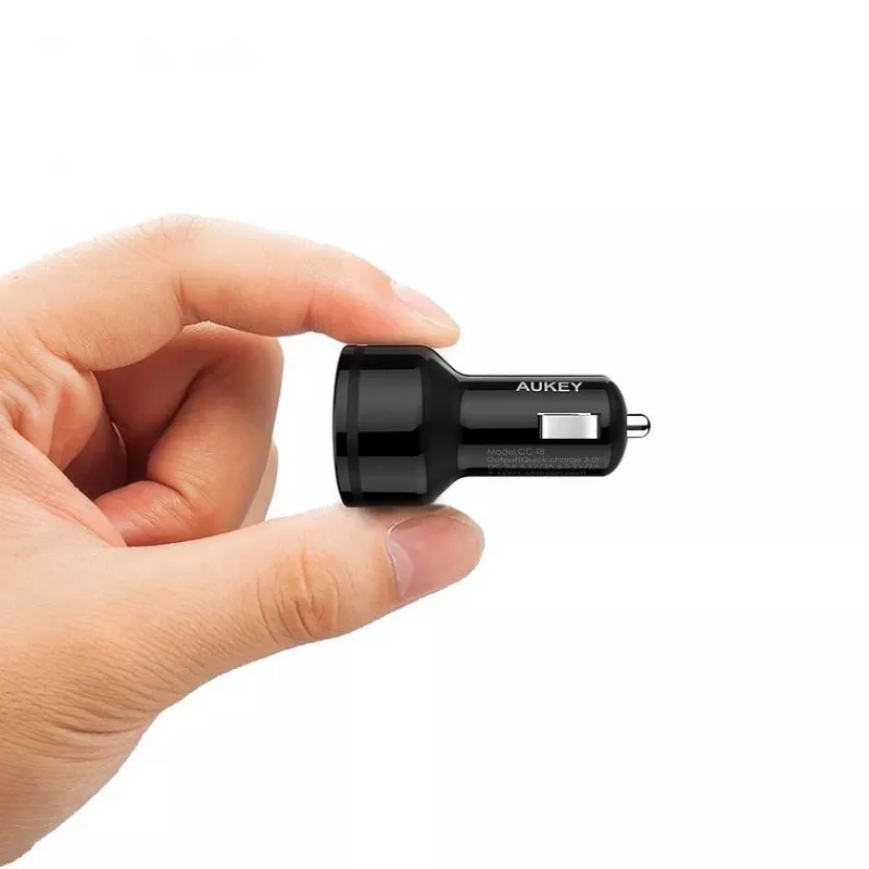 Ładowarka samochodowa CC-T8 ultra-szybka 2xUSB 3.0 6A 36W + kabel micro USB 1m