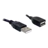 Przedłużacz USB 2.0 DeLOCK 82457 0,15 m Czarny