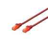 Kabel krosowy Digitus CAT 6 U/UTP LSZH 1m Czerwony
