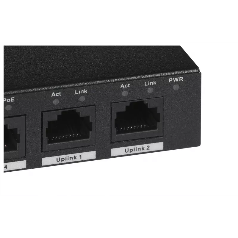 Dahua Technology PFS3006-4ET-60 niezarządzalny przełącznik L2 Fast Ethernet (10/100) Power over Ethernet (PoE) czarny