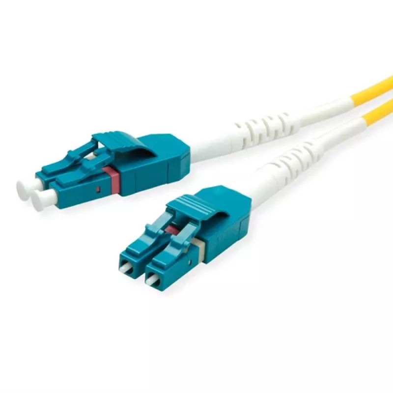 Kabel światłowodowy InfiniBand 7 m 2x LC OS2 żółty ROLINE