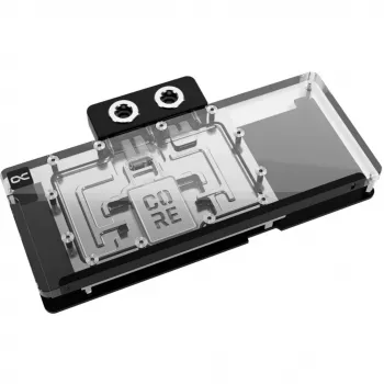 Blok chłodzący Alphacool Core RX 9070 XT Mercury przezroczysty chrom z backplate'em