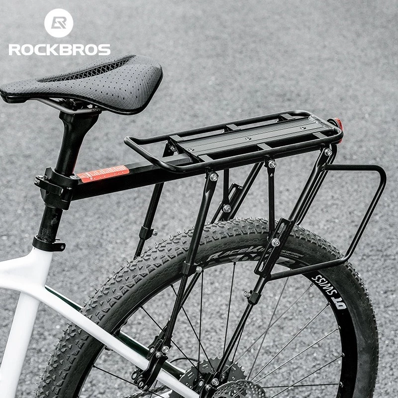 Rockbros 33210004001 czarny bagażnik rowerowy z półką