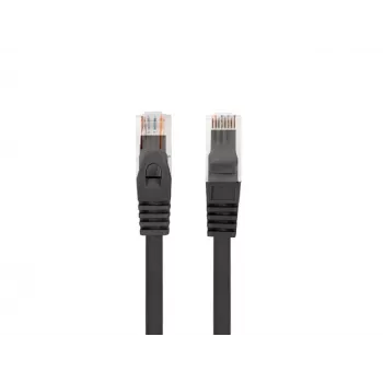 Kabel sieciowy Lanberg PCU6-10CU-0200-BK Cat6 U/UTP RJ-45 prosty 2 m czarny