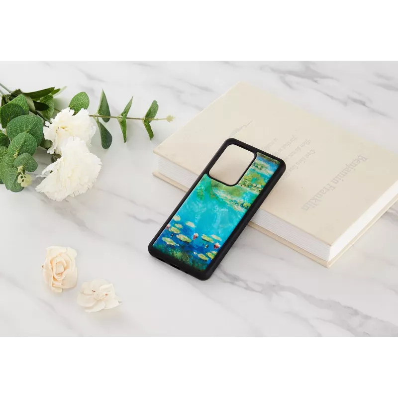 Etui ochronne iKins do Samsung Galaxy S20 Ultra — nadruk czarne lilie wodne