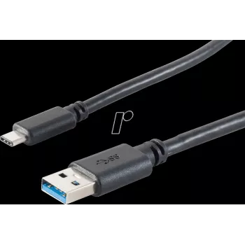 Kabel USB ShiverPeaks BS13-31045 USB 3.2 Gen 1 3m USB A USB C Czarny