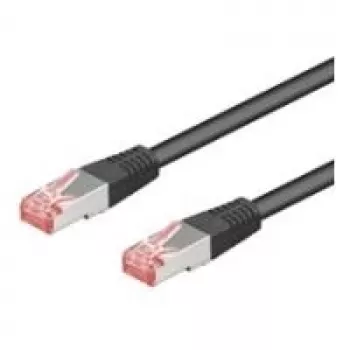 Wentronic Goobay CAT 6 kabel krosowy, S/FTP (PiMF), Czarny, 50 m - LSZH Bezhalogenowy, Miedź (68701)