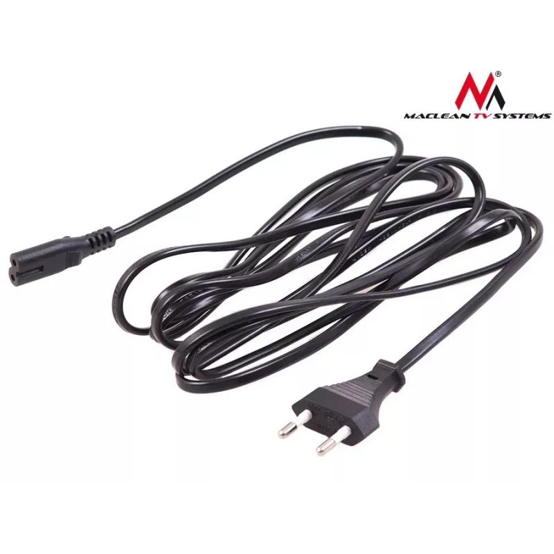 Kabel zasilający MACLEAN MCTV-809 — 1,5 m, wtyczka zasilająca typu C do złącza C1, 220–250 V