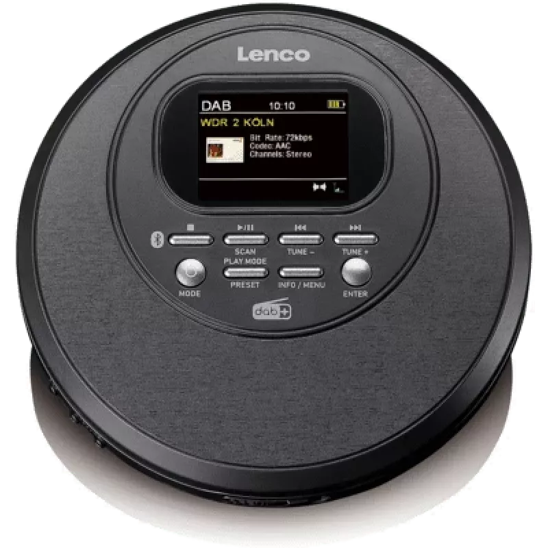 Lenco CD-500 Discman CD/MP3/DAB+/Radio/BT AntiShock czarny