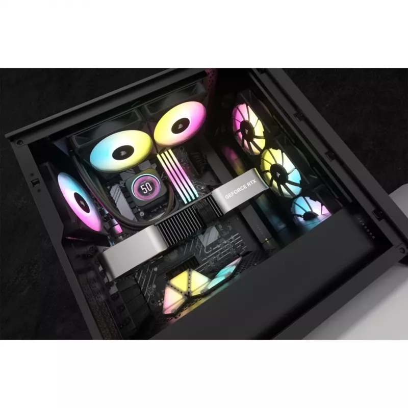 Corsair CW-9060074-WW układ chłodzenia komputera Procesor Chłodzenie cieczą typu All-in-one 12 cm Czarny 1 szt.