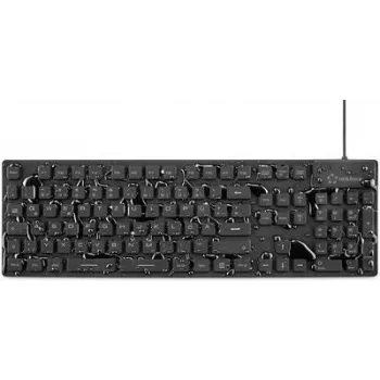 Renkforce RF-3561816 Klawiatura USB + PS/2 QWERTZ Niemiecka Czarna (RF-3561816)